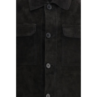 Salvatore Santoro Black Calf Leather Bos Taurus Clothing