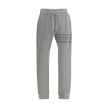 Thom Browne Pantaloni della tuta in cotone grigio