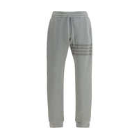 Thom Browne Joggers in cotone grigio (Pantaloni da ginnastica)