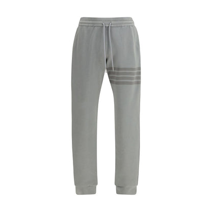 Thom Browne Joggers in cotone grigio (Pantaloni da ginnastica)