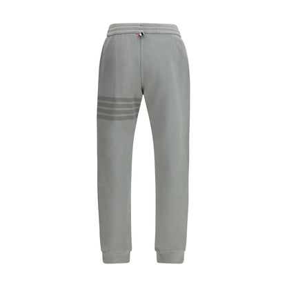 Thom Browne Joggers in cotone grigio (Pantaloni da ginnastica)
