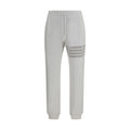 Thom Browne White Cotton Joggers (Workout Pants)