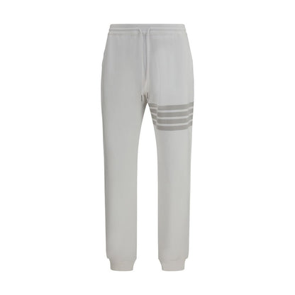 Thom Browne Joggers bianchi in cotone (Pantaloni da ginnastica)