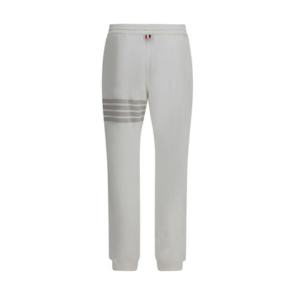 Thom Browne Joggers bianchi in cotone (Pantaloni da ginnastica)