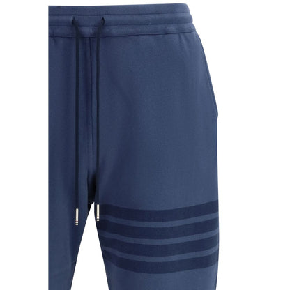 Thom Browne Pantaloni Casual in Cotone Blu