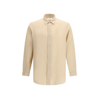 Camicia Lardini in Tencel Beige