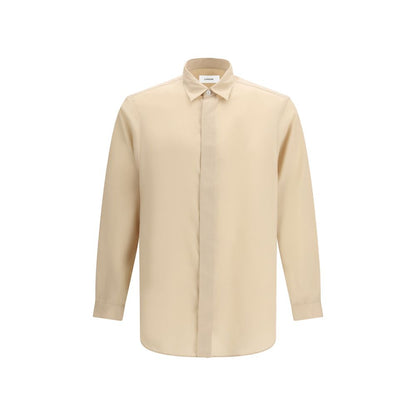 Camicia Lardini in Tencel Beige
