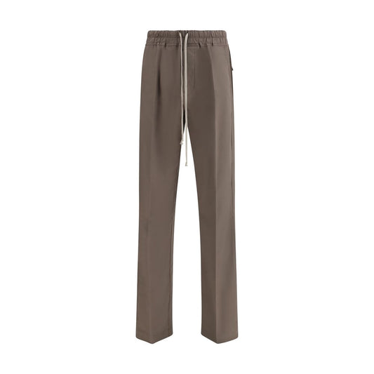 Rick Owens Pantaloni Casual Marroni in Viscosa