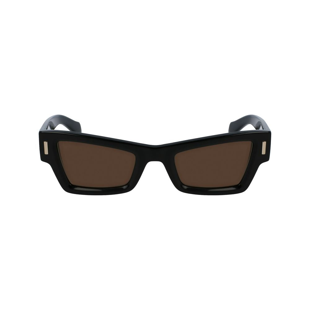Occhiali da sole Ferragamo in acetato nero