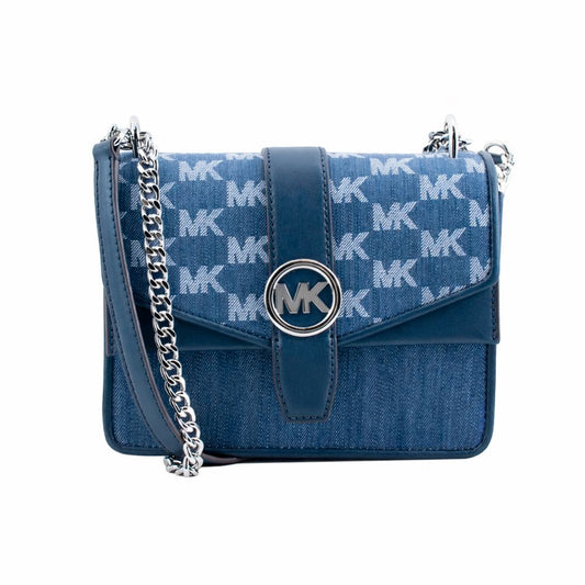 Borsa a tracolla Michael Kors in tela blu