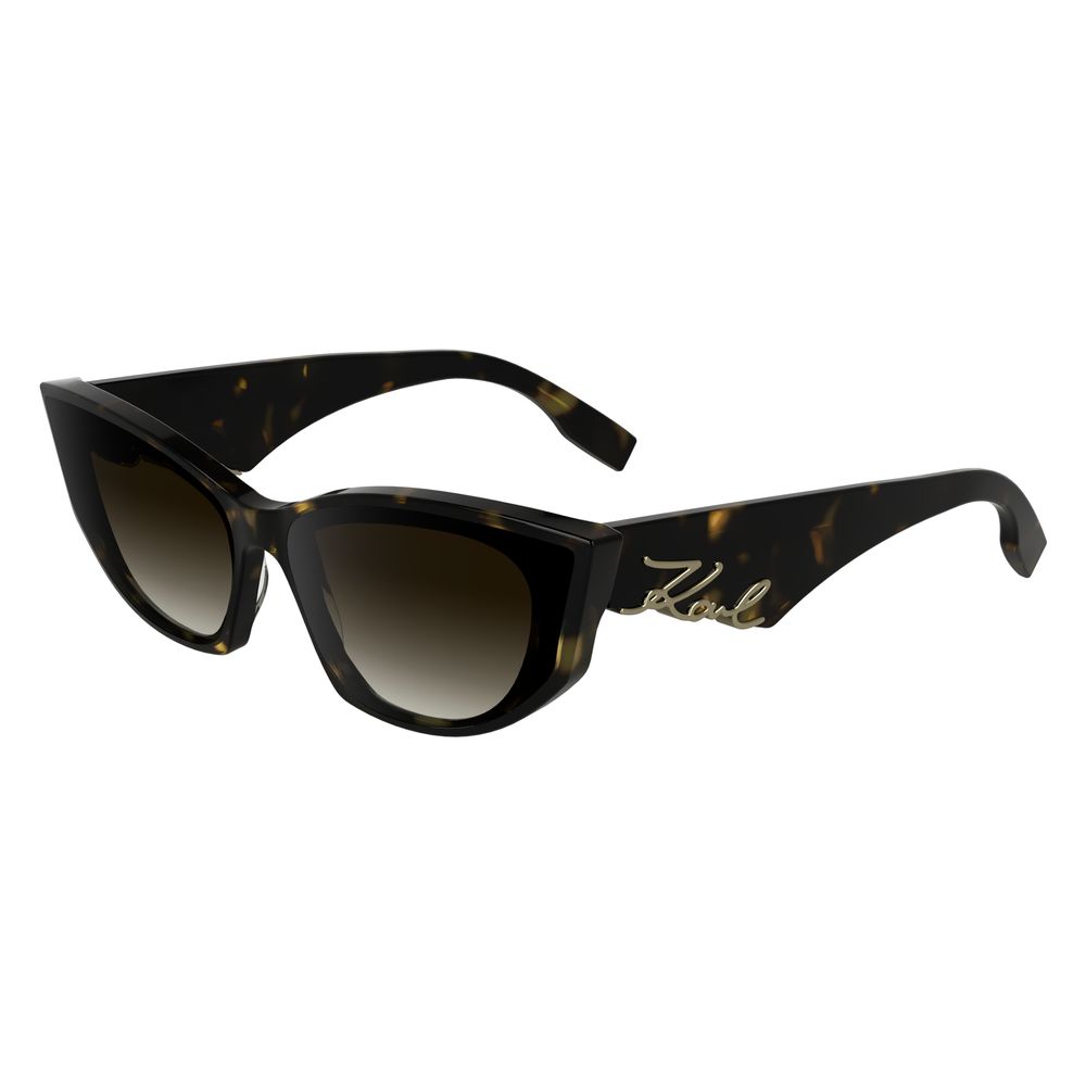Occhiali da sole in acetato nero Karl Lagerfeld