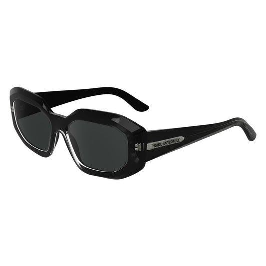 Occhiali da sole iniettati neri Karl Lagerfeld