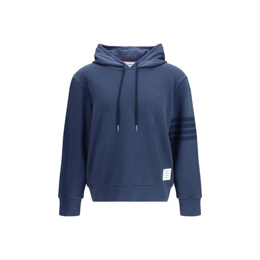 Felpa in cotone blu Thom Browne