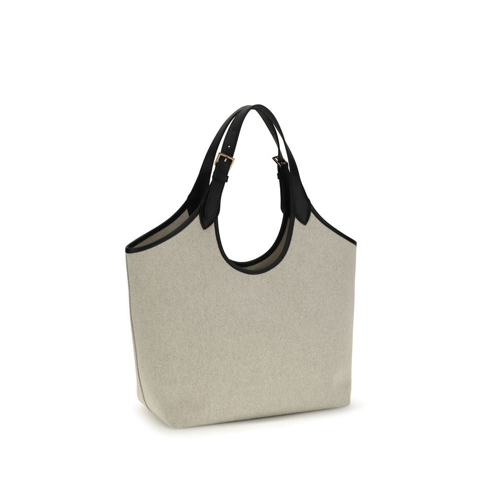 Sac à bandoulière Versace en coton beige