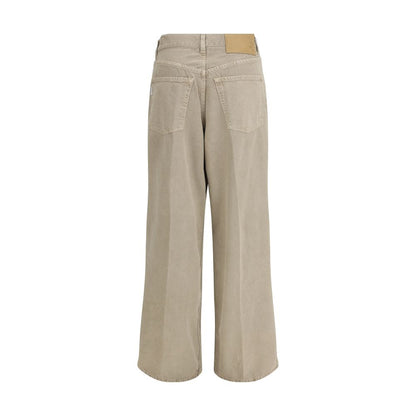 Haikure Jeans en denim de coton beige