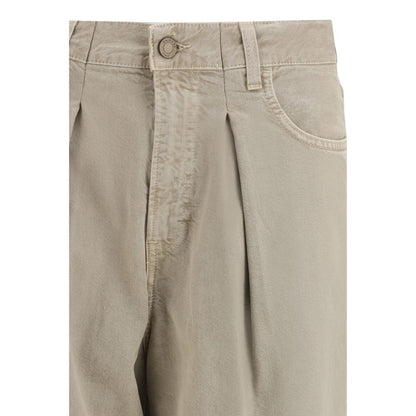 Haikure Jeans en denim de coton beige