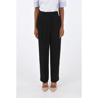 Pantaloni casual Tory Burch neri in acetato