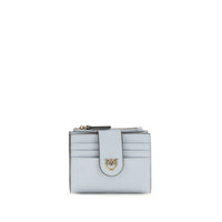 PINKO Portafoglio Bos Taurus in Pelle di Vitello Blu