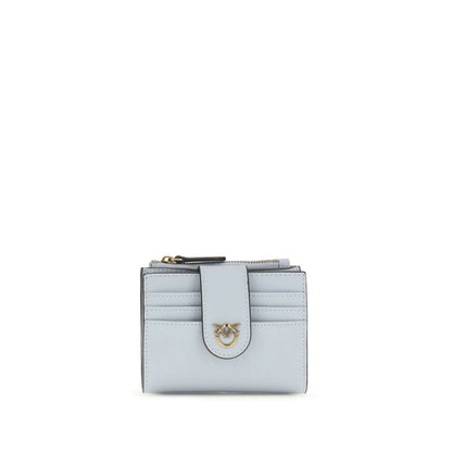 PINKO Portafoglio Bos Taurus in Pelle di Vitello Blu