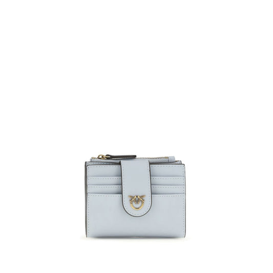 PINKO Portafoglio Bos Taurus in Pelle di Vitello Blu