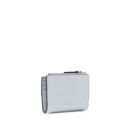 PINKO Portafoglio Bos Taurus in Pelle di Vitello Blu