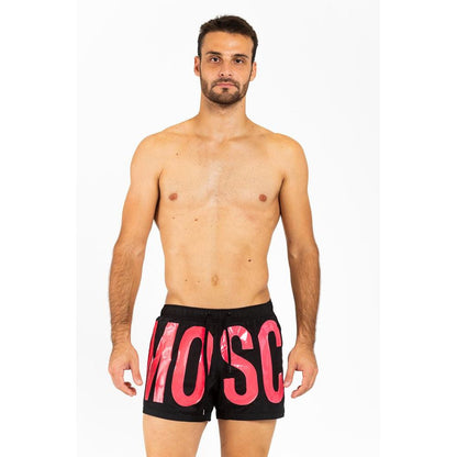 Moschino Pantaloncini da bagno in poliestere fucsia