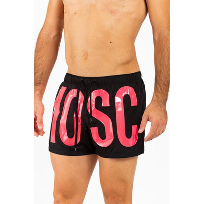 Moschino Pantaloncini da bagno in poliestere fucsia