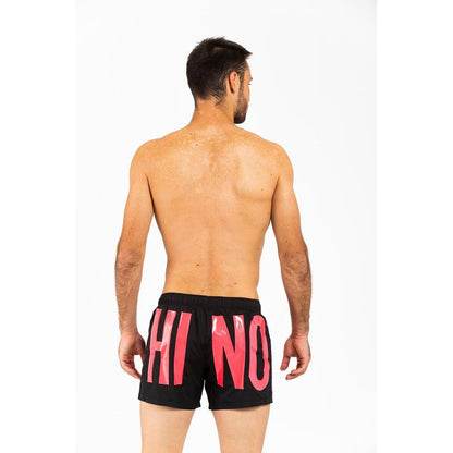 Moschino Pantaloncini da bagno in poliestere fucsia