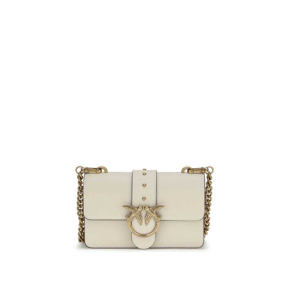 Sac bandoulière PINKO Bos Taurus en cuir de veau beige