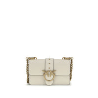 Sac bandoulière PINKO Bos Taurus en cuir de veau beige