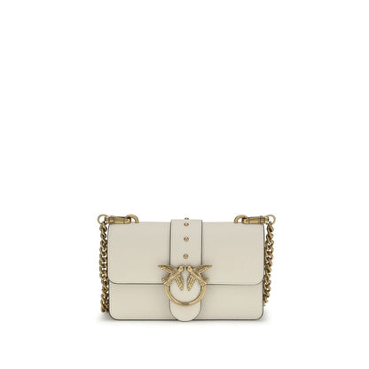 Sac bandoulière PINKO Bos Taurus en cuir de veau beige