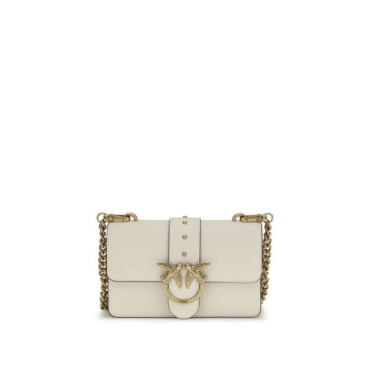 Borsa a tracolla PINKO Bos Taurus in pelle di vitello beige