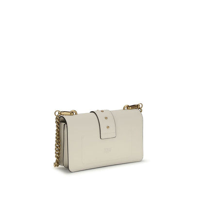 Sac bandoulière PINKO Bos Taurus en cuir de veau beige