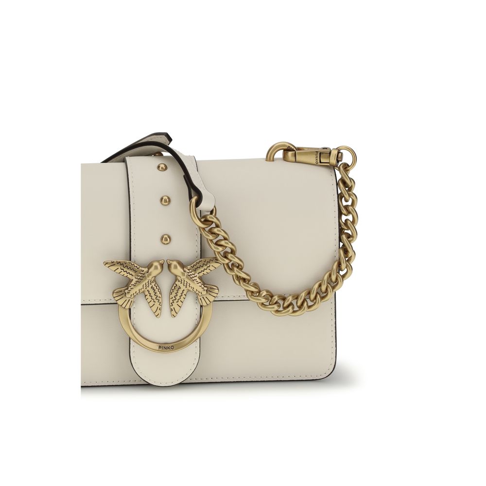 Sac bandoulière PINKO Bos Taurus en cuir de veau beige