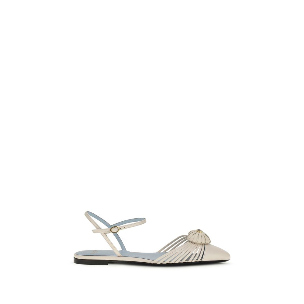 Sandali Valentino Garavani in pelle di capra beige