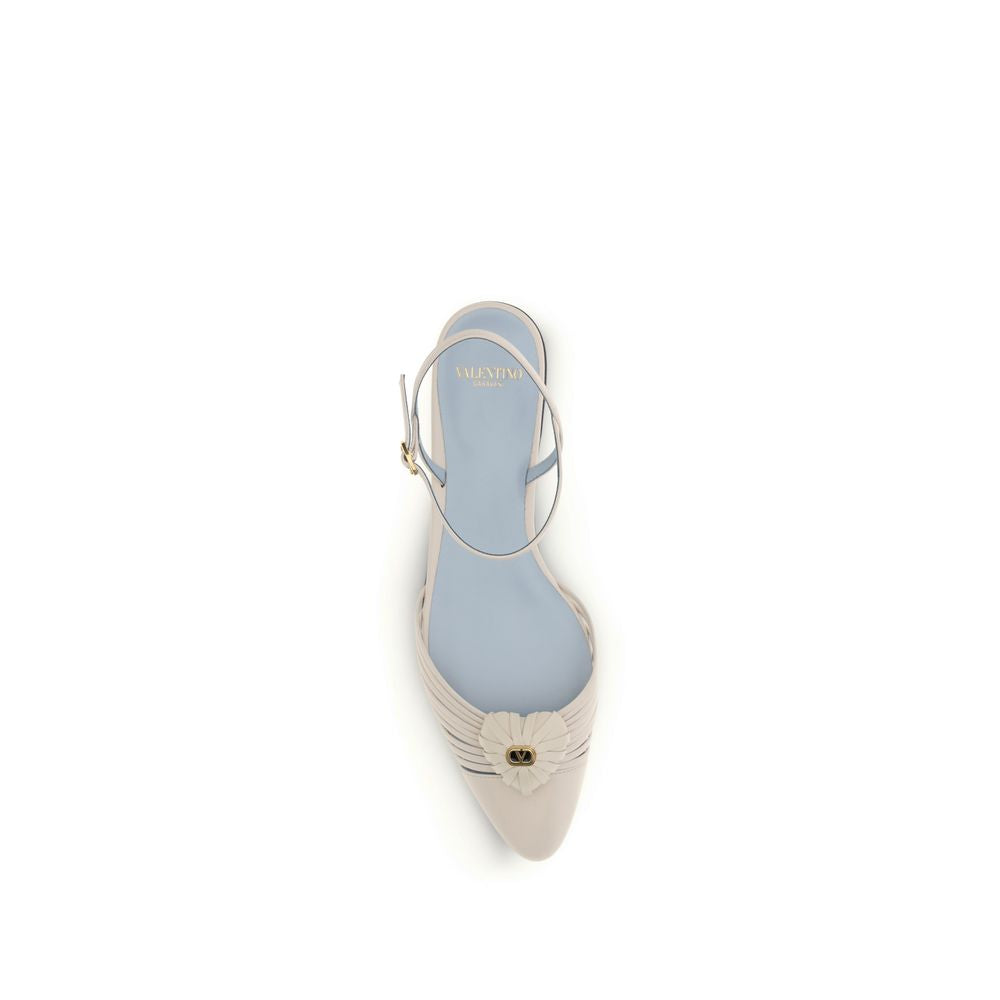 Sandali Valentino Garavani in pelle di capra beige