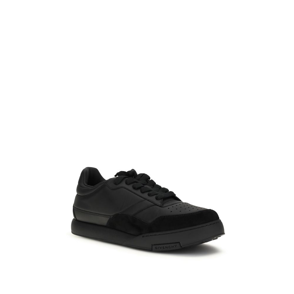 Givenchy Sneakers basse in pelle di vitello nera Bos Taurus