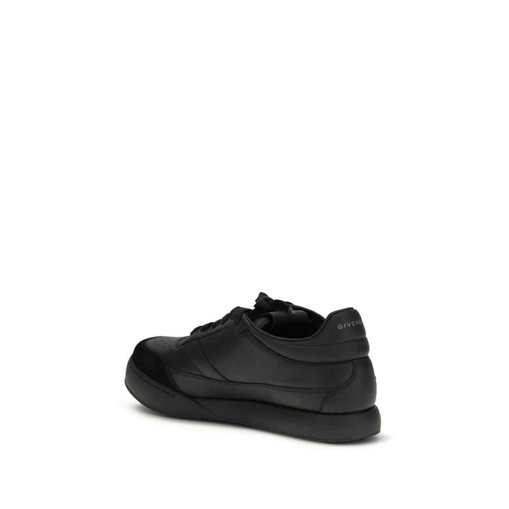 Givenchy Sneakers basse in pelle di vitello nera Bos Taurus