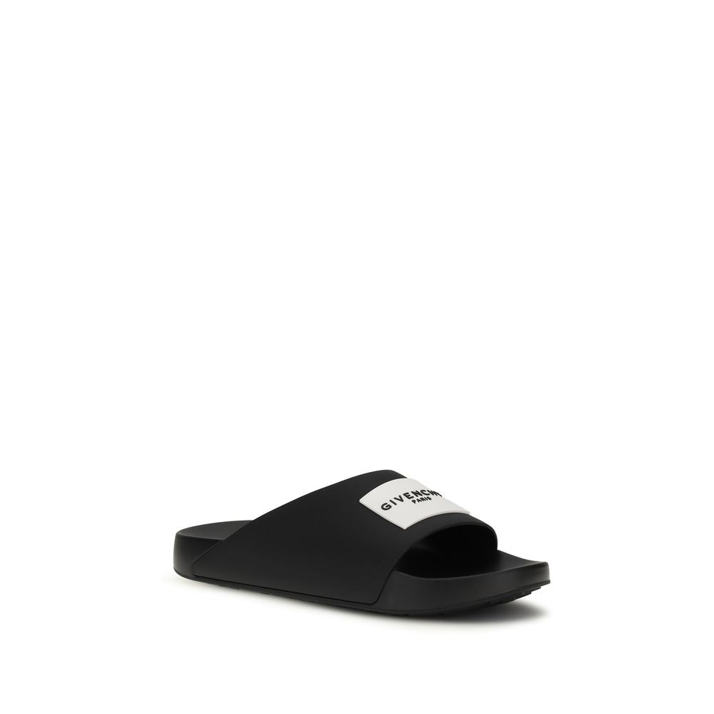 Ciabatte Givenchy in gomma nera