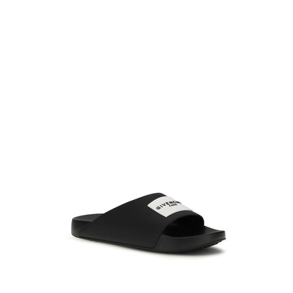 Ciabatte Givenchy in gomma nera