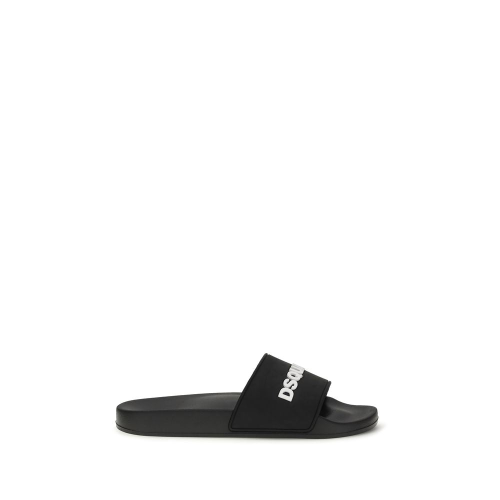 Dsquared² Sandali neri in gomma