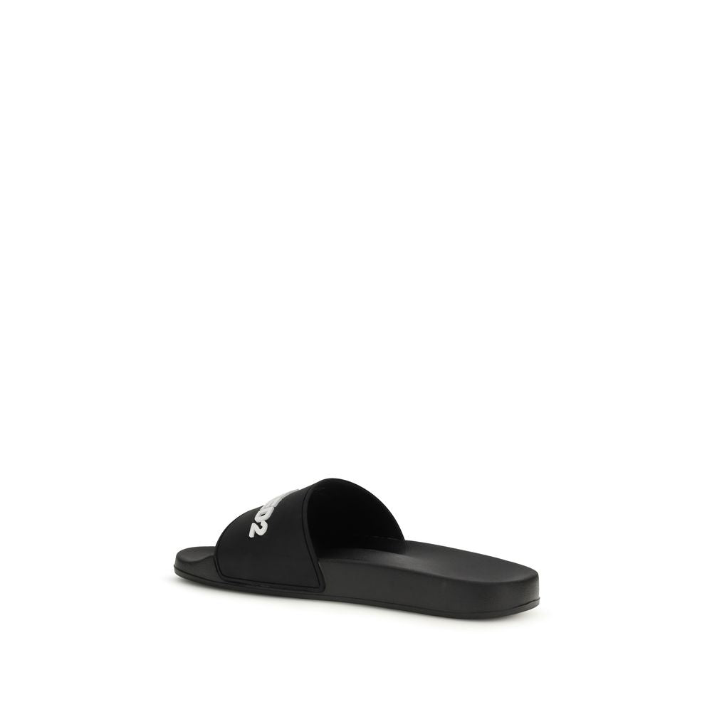 Dsquared² Sandali neri in gomma