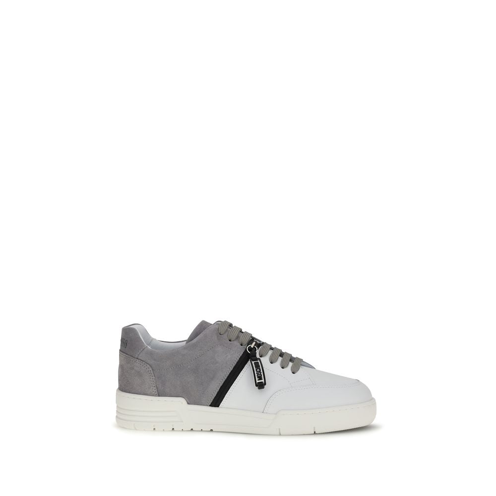 Baskets basses Moschino multicolores en cuir de veau Bos Taurus