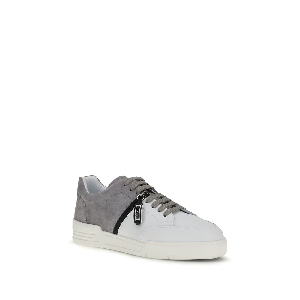 Baskets basses Moschino multicolores en cuir de veau Bos Taurus