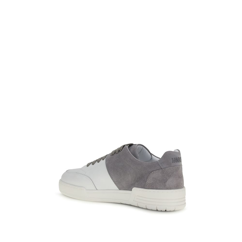 Baskets basses Moschino multicolores en cuir de veau Bos Taurus