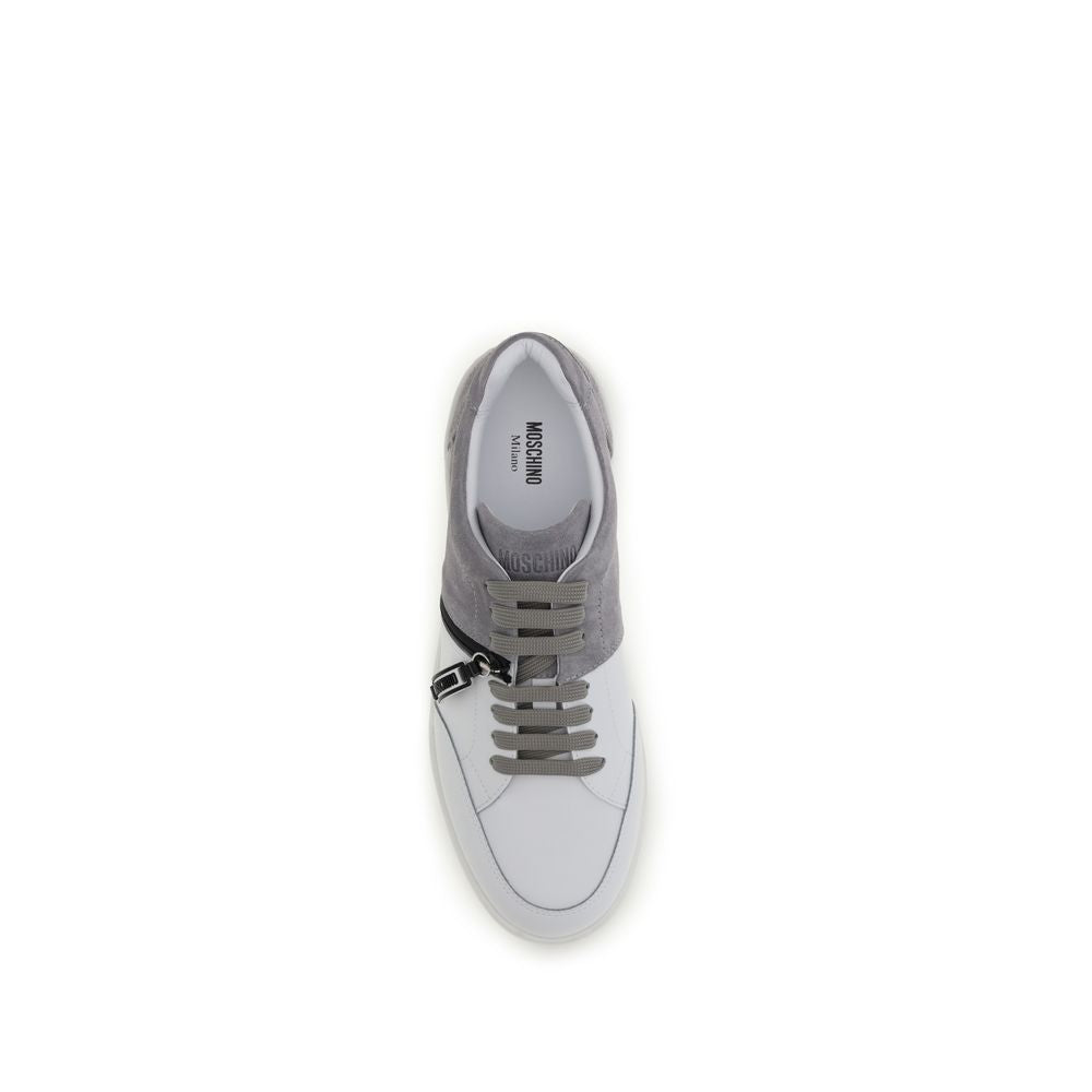 Baskets basses Moschino multicolores en cuir de veau Bos Taurus