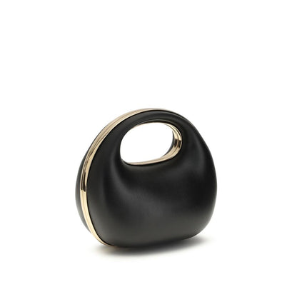 Borsa Sacai in pelle di vitello nera Bos Taurus