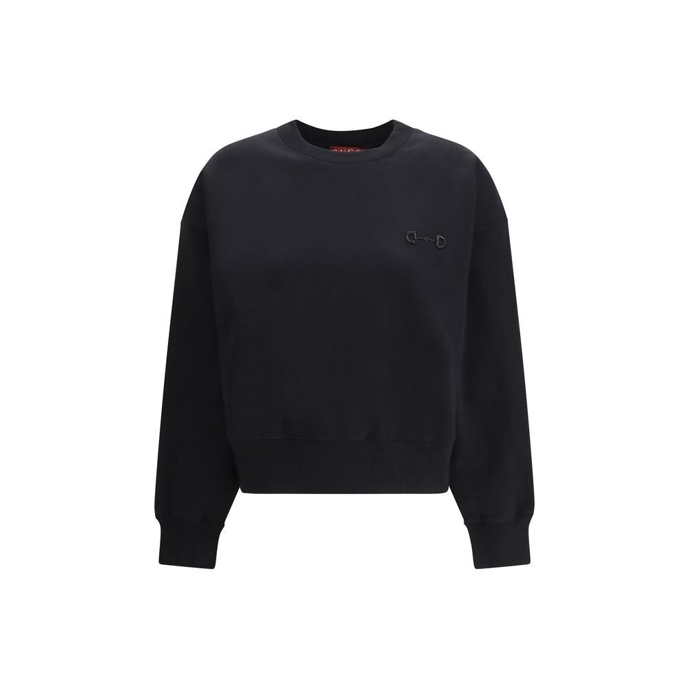 Felpa Gucci in cotone nero