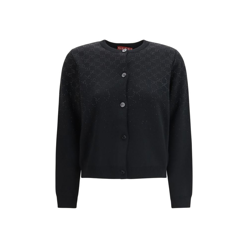 Cardigan Gucci in lana nera
