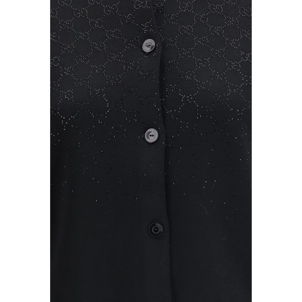 Cardigan Gucci in lana nera